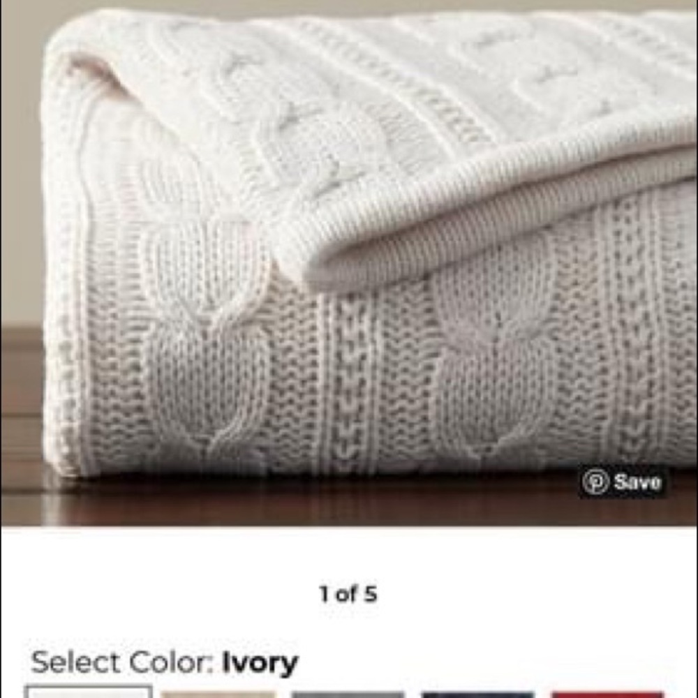 Pottery Barn Throw Blanket